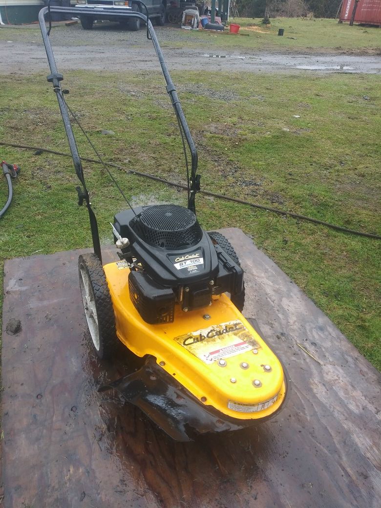 Cub cadet st 100 line trimmer brush hog
