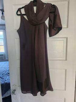 Beautiful dress with scarf