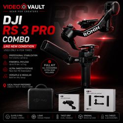 DJI RS3 Pro Combo Full Kit + LiDAR + Twist Grip - Like New