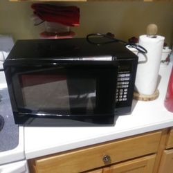 Microwave and toaster