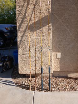 (4) EAGLE CLAW FISHING POLES