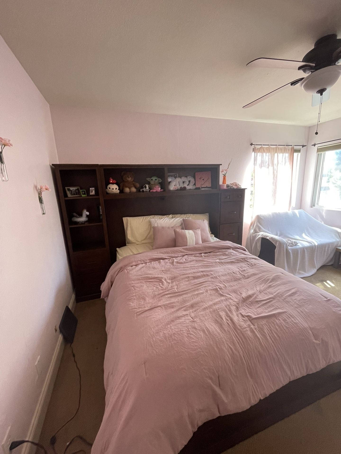 Queen Size Wooden Bedframe