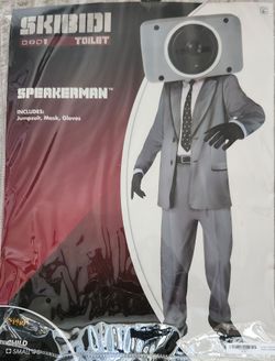 Kids Speakerman Skibidi Toilet Costume