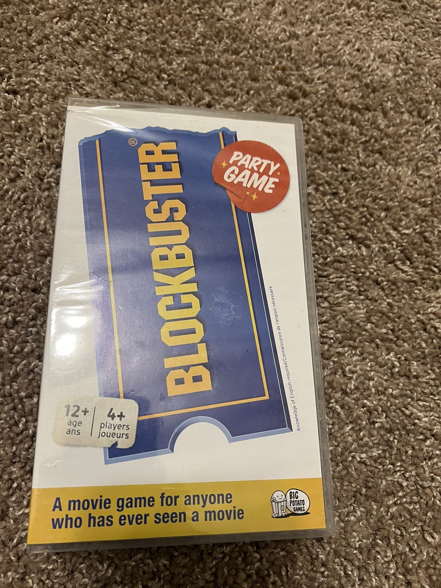 The Blockbuster Game: A Movie Party Game Family Board Game