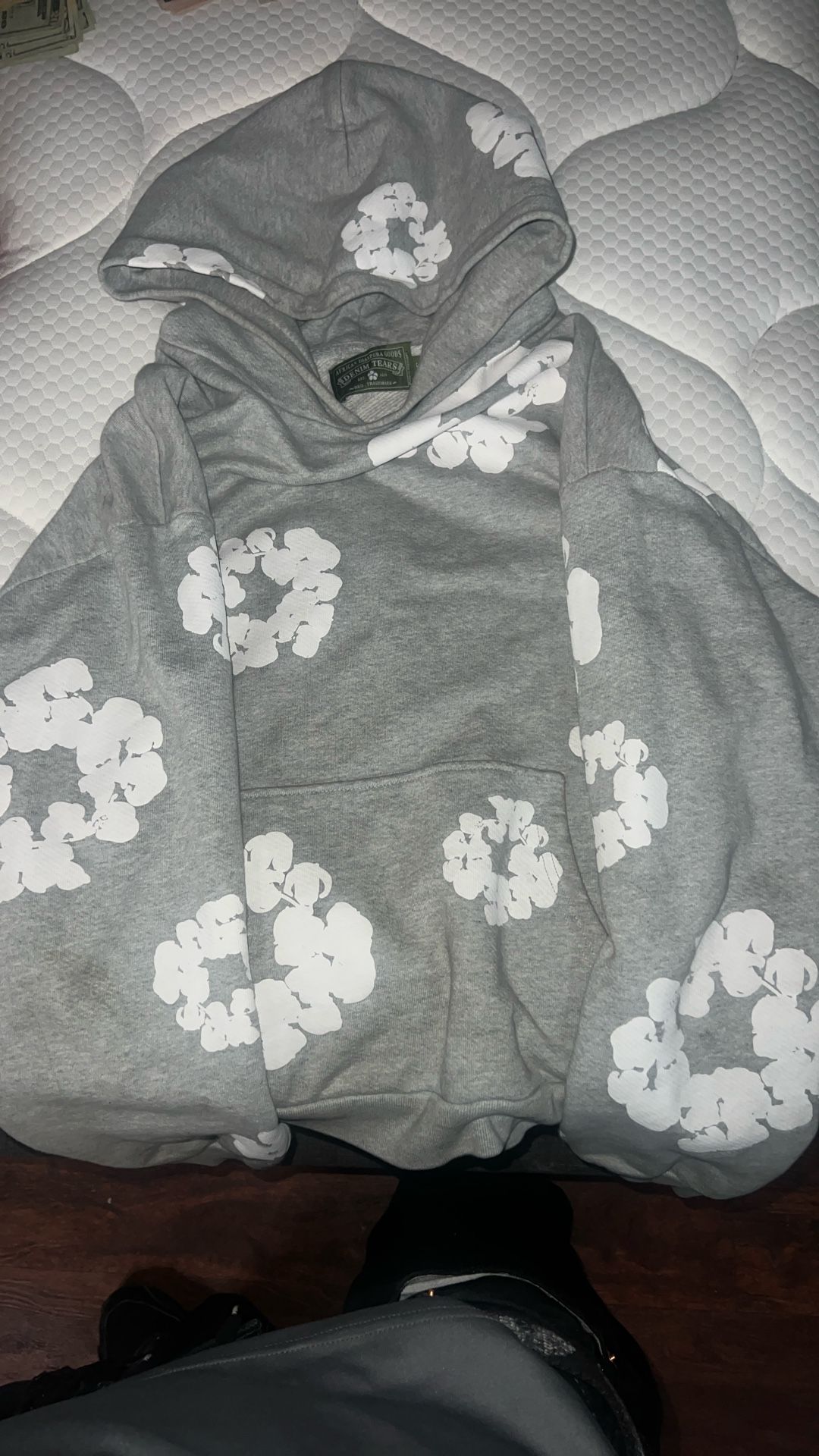 Grey Denim Tears Hoodie, Size S