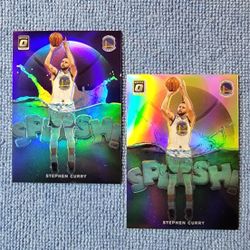 Stephen Curry 2019-20 Optic Donruss Panini Splash No. 4 Golden State Warriors 