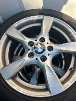 4 OEM BMW 17” rims & tires