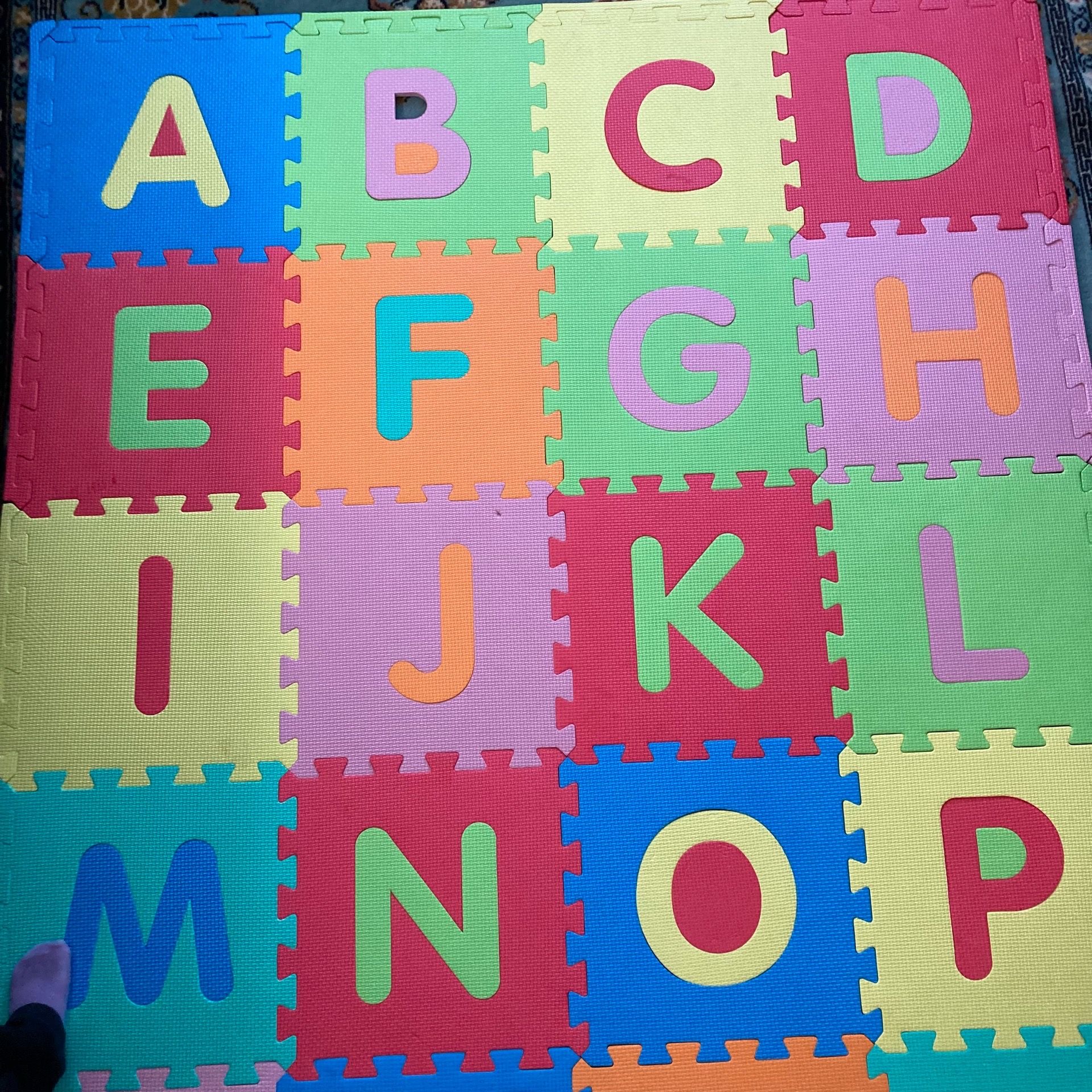 Free with purchase foam alphabet puzzle set