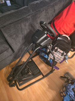 Logitech Racing Wheel with Stand and Pedals plus cockpit