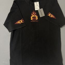 Balenciaga Flame Tee Red/Black