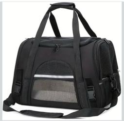 Cat Carrier Bag, Airline Approved Soft Carrier for Cats & Small Dogs Airline approved pet carrier for pets under 15lb, breathable mesh with privacy co