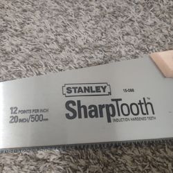 Brand New Stanley Contractor Grade Sharp Tooth Saw 