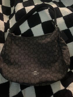 Coach Signature Hobo Shoulder Bag