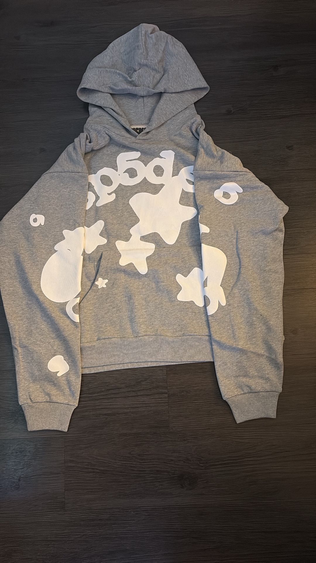 gray beluga spider hoodie