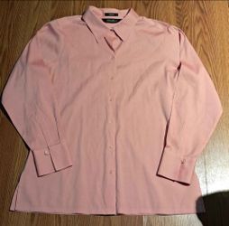 Eddie Bauer Wrinkle-Resistant Pink Shirt "Size Large"