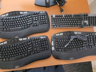 4 Logitech Keyboards