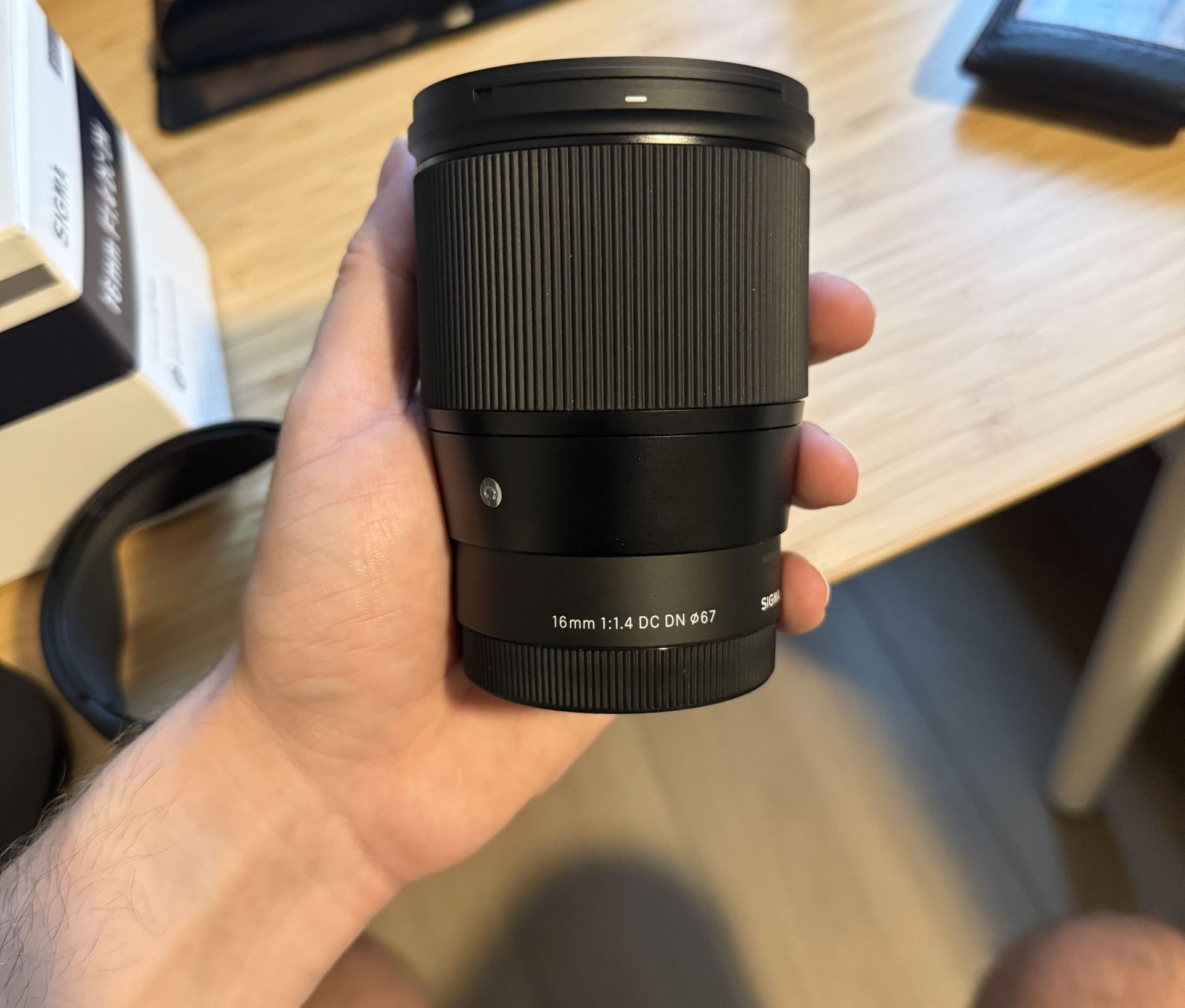 Sigma 16mm 1.4 Sony E Mount Lens