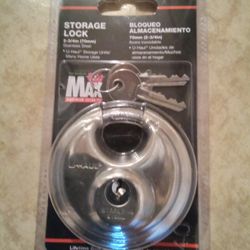 Brand New Sealed U-haul Maximum Security 2-3/4” Stainless Steel Storage Lock