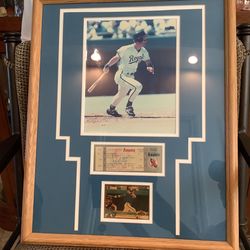 Sports Memorabilia Frame, Kansas City Royals George Brett