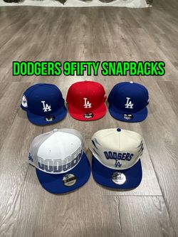 MLB new era Los Angeles dodgers blue, red off white 9fifty SnapBack hats