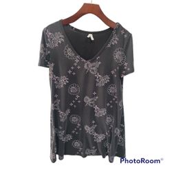 Mudd floral short sleeve tunic