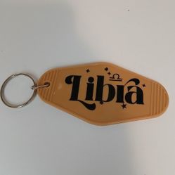 Hotel Key Zodiac Sign Keychain