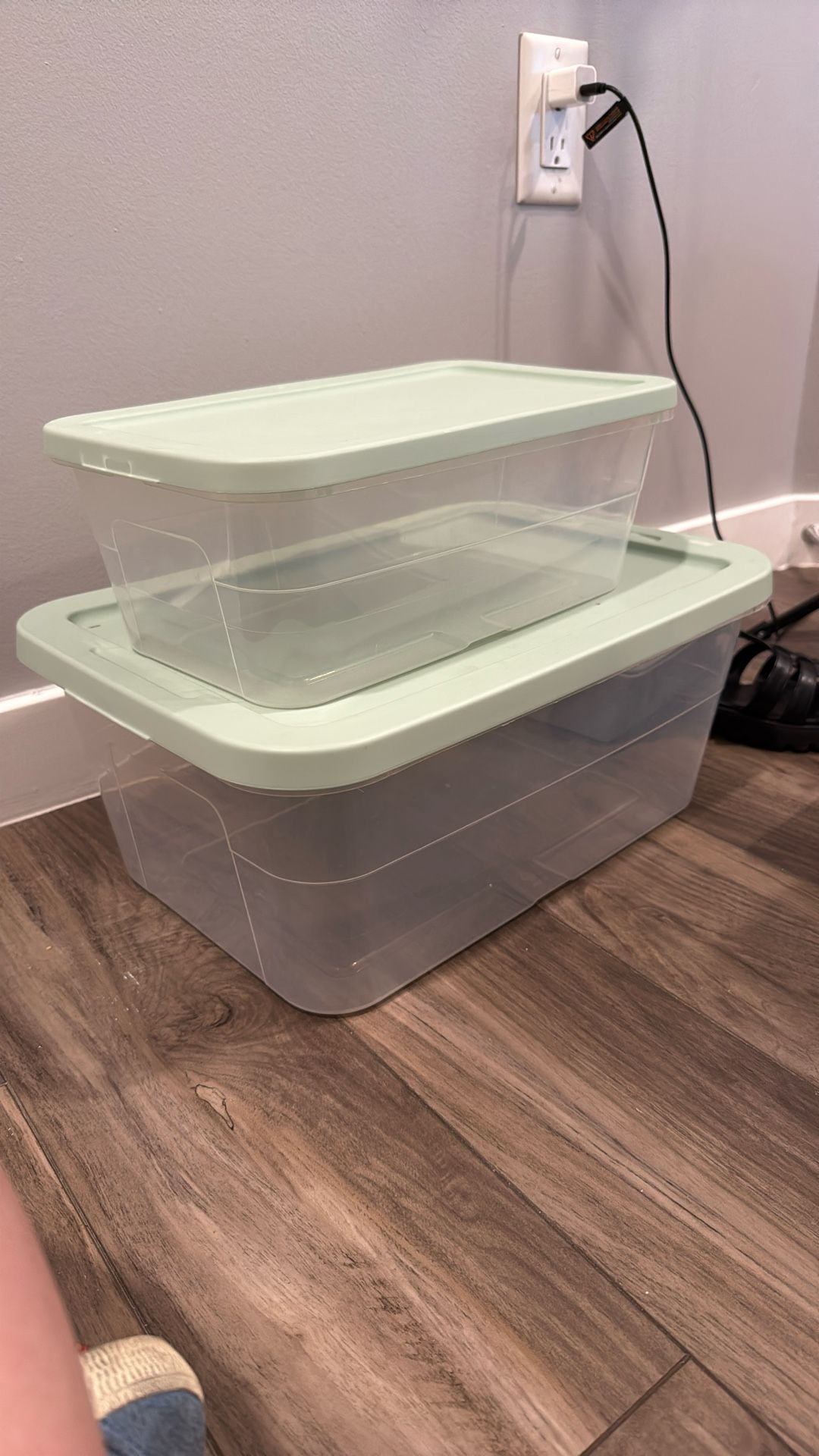 set of 2 storage containers