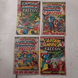 Captain America Lot (4) #140, 154, 156, 157 (Marvel 1971-73)