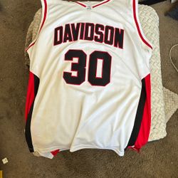 Steph Curry Stitched NCAA Davidson Jersey (Male XL)