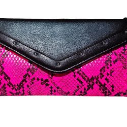 KILLSTAR | Pink Python Skin Clutch Bag | Comes /w Chain Shoulder Strap NWT
