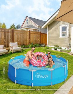 12ft x 30in Metal Frame Swimming Pool