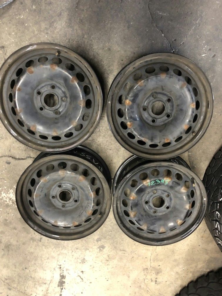 For sale 4 steelie wheels from a 14 VW Passat 16 inch just rims