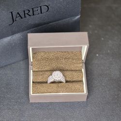 Wedding Ring Set 3 ct. tw. 14k WG (Under Warranty)