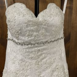 Wedding Gown Dress - White Lace