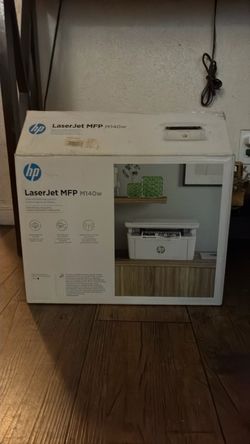 HP LaserJet MFP M140w printer.