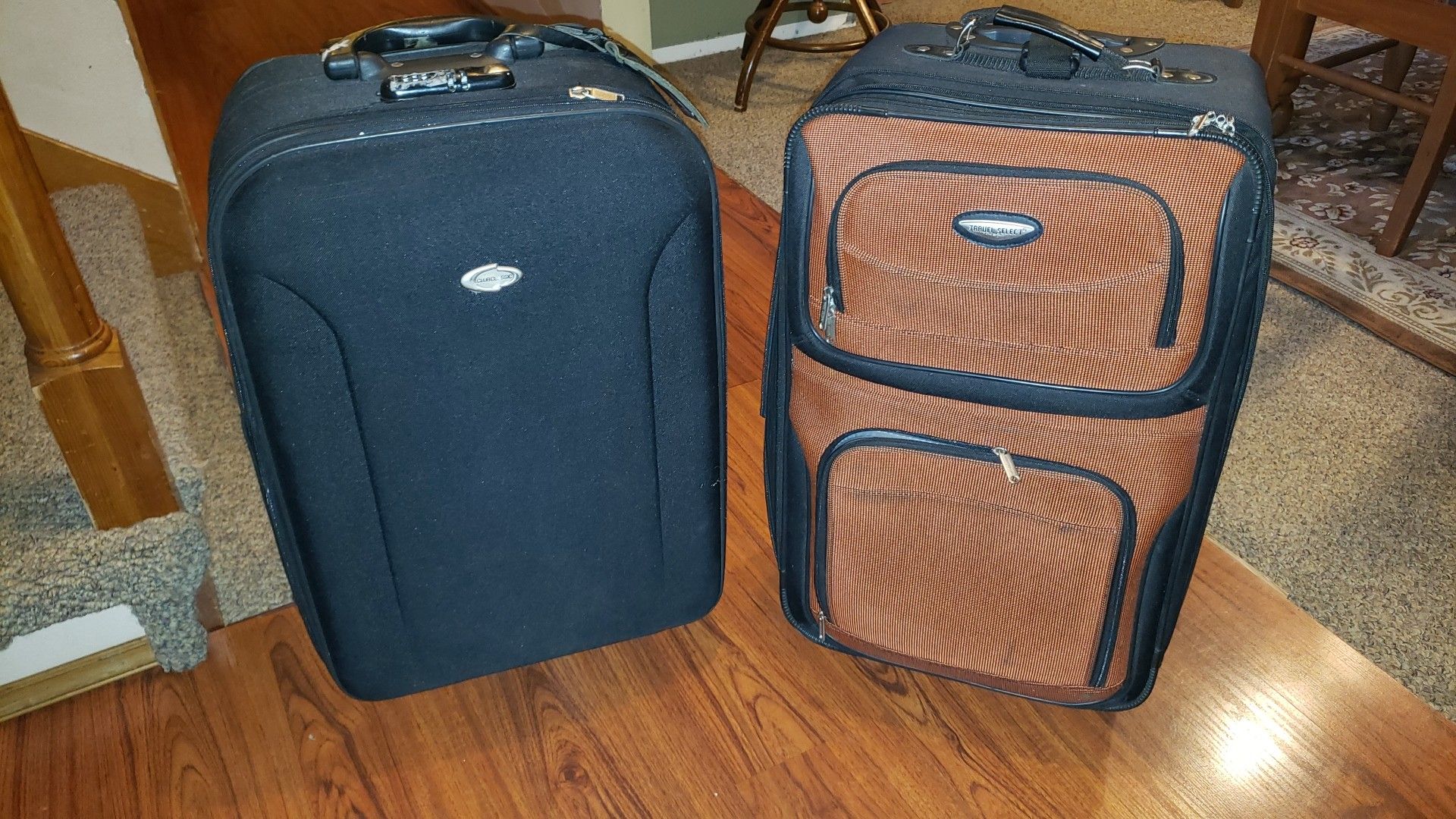 2 suitcases both for $10
