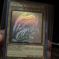 Blue eyes white dragon ghost rare PRICE IS FIRM