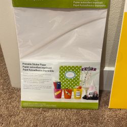 New 4 Packs Cricut Sticker Paper