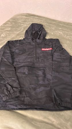80Eighty Dark Camo Pullover Windbreaker Jacket