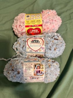 Red Heart Buttercup Bulky Yarn Lot