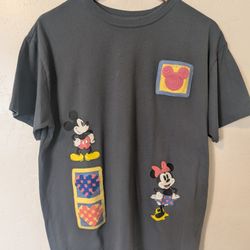 Women's Mickey & Minnie Mouse Blouse/Shirt XL Disney 