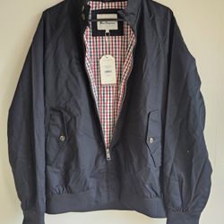 Ben Sherman Mens Harrington Black Bomber Jacket Size Small