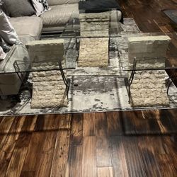 Coffee Table And 2 End Tables 