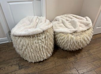 PBTeen bean bags w/ 4 covers
