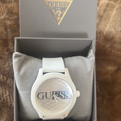 Brand New GUESS White Silicone Watch With Box