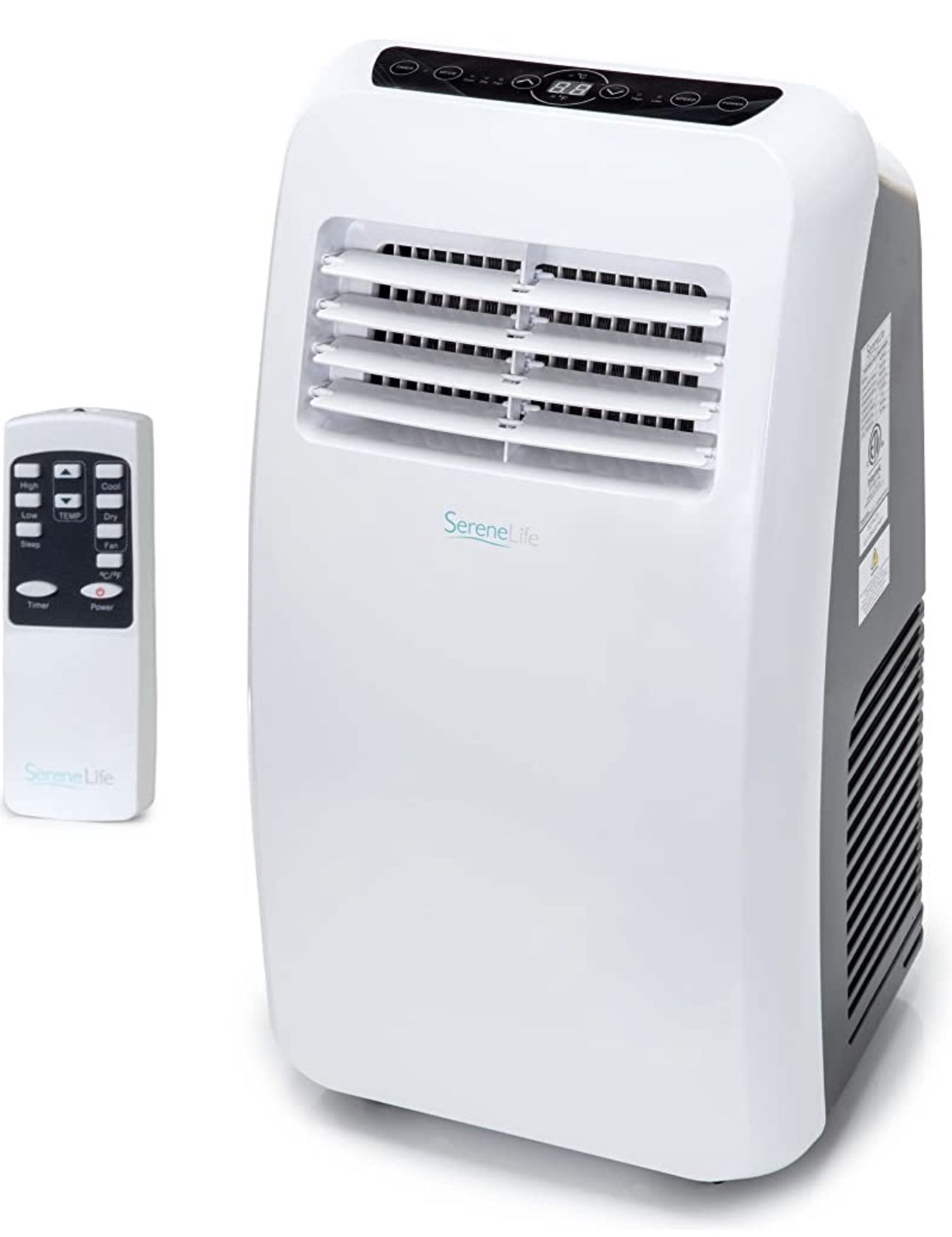SereneLife SLPAC10 SLPAC Portable Air Conditioner Compact Home AC Cooling Unit Built-in Dehumidifier