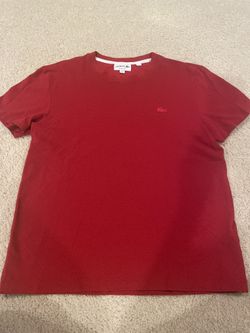 Lacoste, Red Cotton Shirt Boys M 