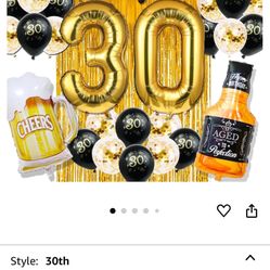 30th Bday decorations Set 