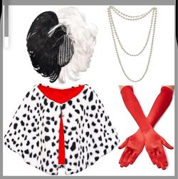 Dalmatian print costume