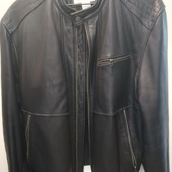 Calvin Klein  Leather Jacket Black. 